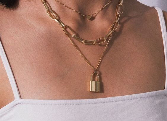 online store”Lock Pendant Necklace”