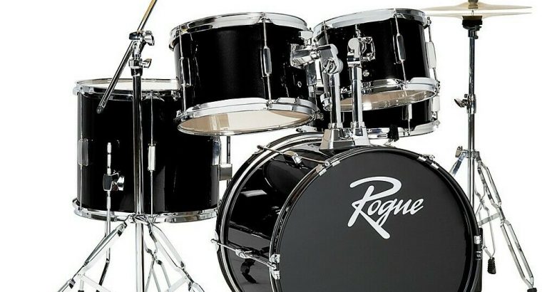 Rogue 5-Piece Complete Drum Set Black