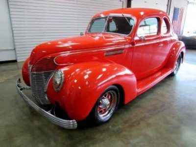 Ford Other 1939 Ford Coupe 3,859 Miles Red Classic Car