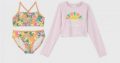 Girls’ Long Sleeve Happy Days 3pc Rash Guard Swim Suit Set