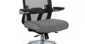 Back Flip Armchair with Silver Base Charcoal