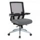 Back Flip Armchair with Silver Base Charcoal