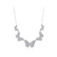 Elegant Bright Butterfly Necklace with Cubic Zirconia