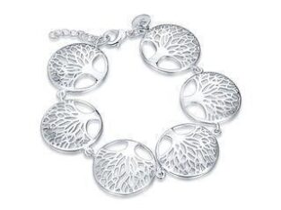 Simple Tree Of Life Bracelet Silver