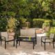 4 Pieces Patio Furniture Set