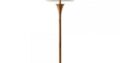 Rebecca Floor Lamp Natural Rubberwood with Antique