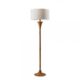 Rebecca Floor Lamp Natural Rubberwood with Antique