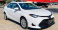 2018 Toyota Corolla LE, White in Dallas