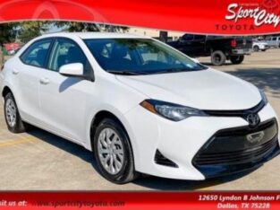 2018 Toyota Corolla LE, White in Dallas