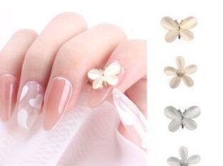 Faux Crystal Butterfly / Flower Nail Art Decoration