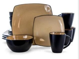 Gibson Home 16pc Stoneware Soho Lounge Dinnerware