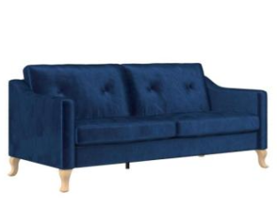 Tess Sofa with Soft Pocket Coil Cushions For Sale