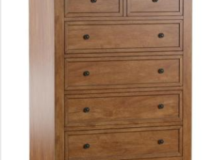 Cory 5 Drawer Wood Modular Storage Chest Oak – Inspire Q For Sale