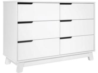 Babyletto Hudson 6-Drawer Double Dresser – White For Sale