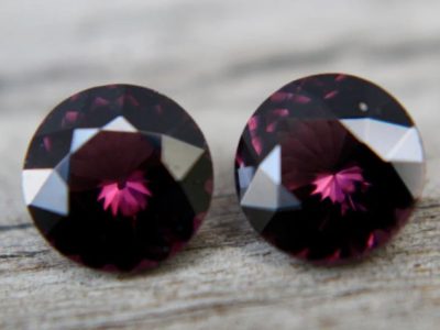 Natural Pinkish Purple Spinel Pair