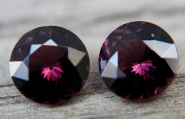 Natural Pinkish Purple Spinel Pair