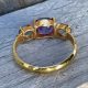 18k Gold Trilogy Sapphires Ring