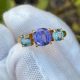 18k Gold Trilogy Sapphires Ring