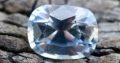 Natural White Sapphire With Slight Blue